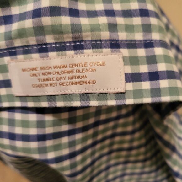 Roundtree Yorke Gold Label Men Shirt 16 1/2 Button Non Iron Long Sleeve - Picture 4 of 6